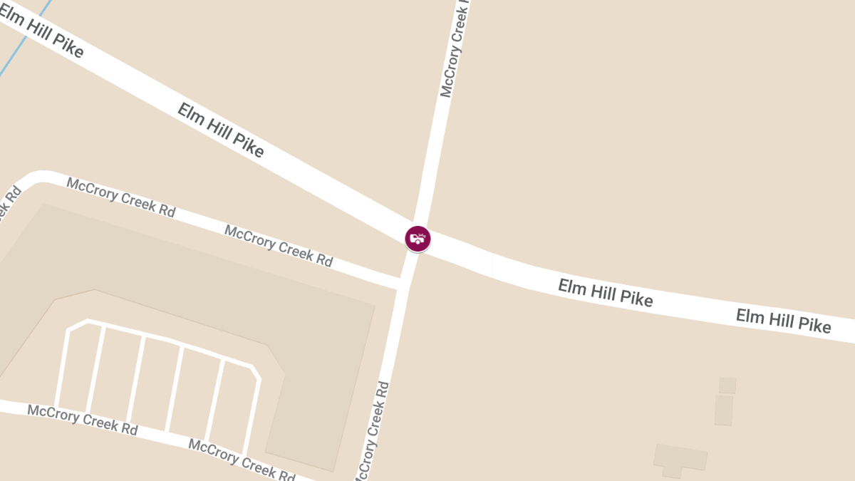 Injuries in Crash at Elm Hill Pike & McCrory Creek Rd