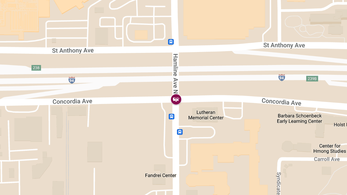 Injuries in Crash at Hamline Ave N & Concordia Ave