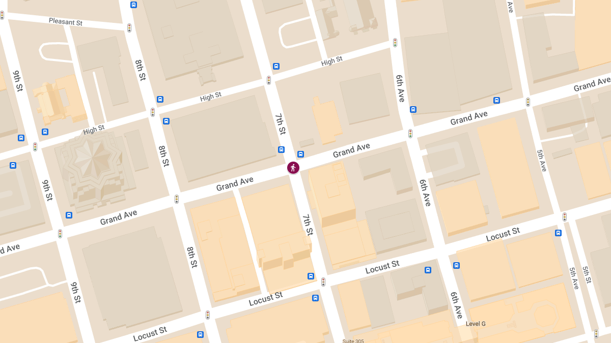 Injuries in Pedestrian Accident at 7th St & Grand Ave