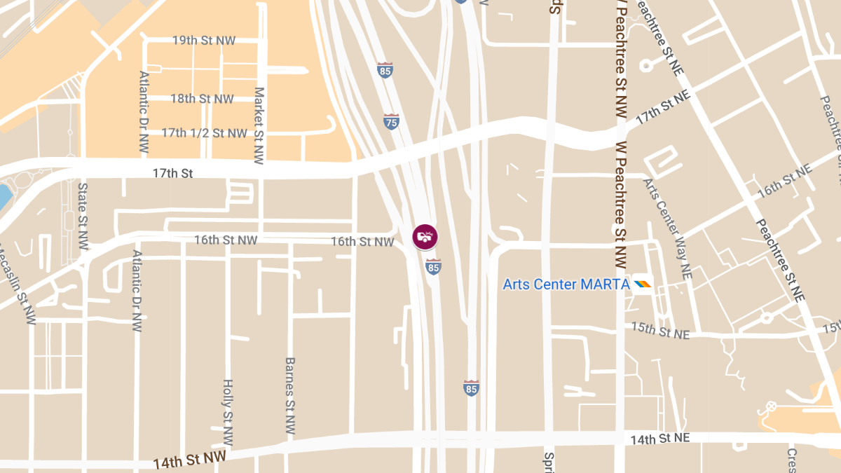 Injuries in Vehicle Crash at 16th St NW & I-75 N