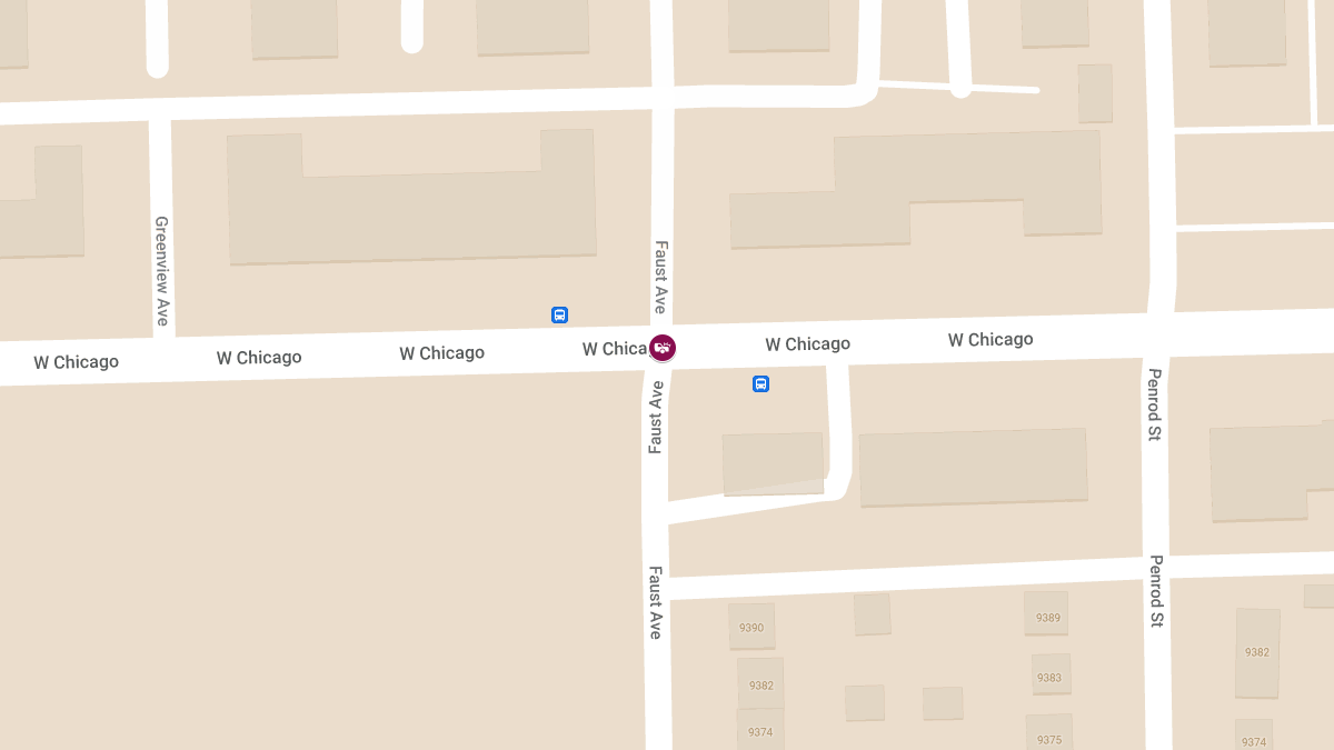Injury Accident Involving Ford and Gray Sedan at W Chicago St & Faust Ave