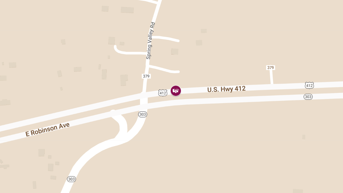 Injury Accident Occurs on Westbound U.S. Highway 412 near State Highway 303