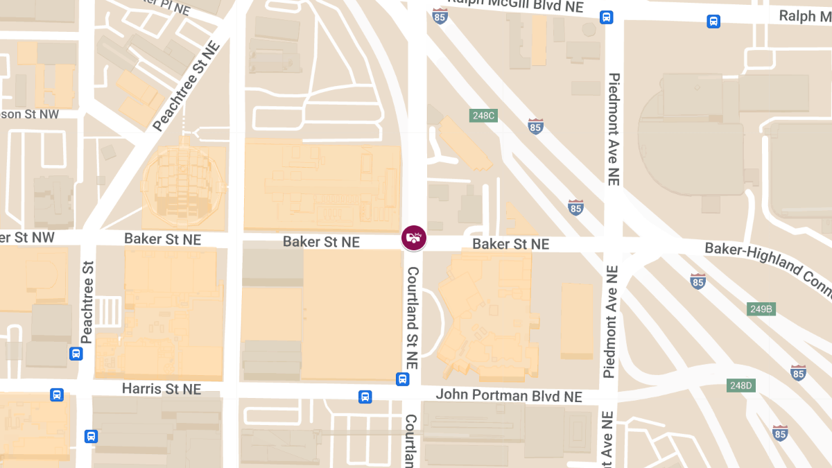 Injury Accident Reported at 295 Courtland St NE