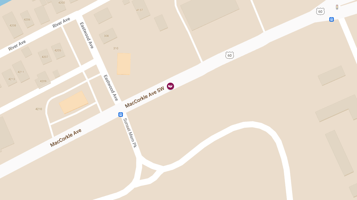 Injury Accident Reported at 4001 MacCorkle Ave SW
