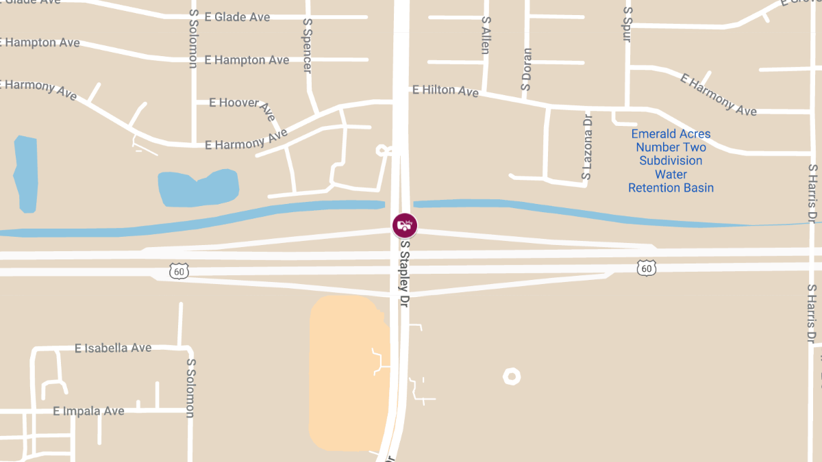 Injury Accident Reported at Stapley Dr and US-60