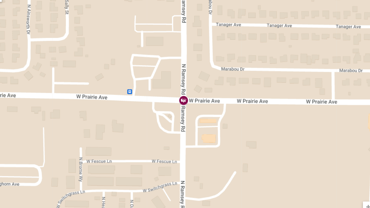 Injury Accident Reported near Prairie Ave & Ramsey Rd