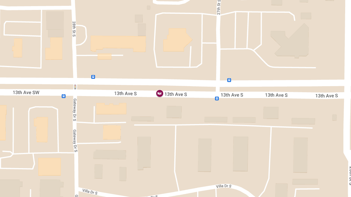 Injury Accident Reported on 13th Ave S
