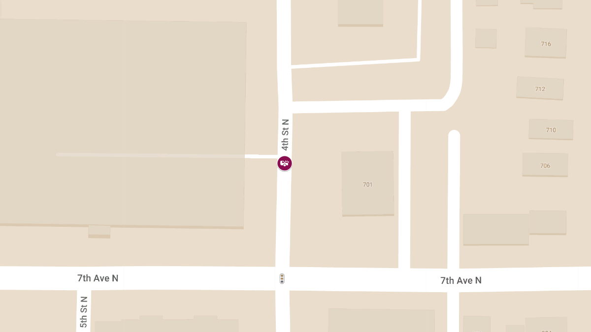 Injury Accident Reported on 700 Block of 4th St N