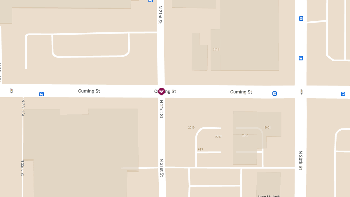Injury Accident at 21st and Cuming Street