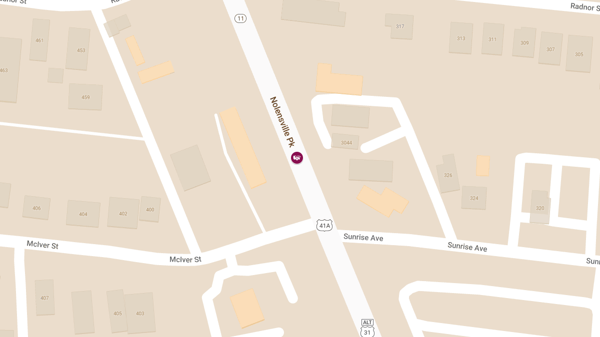 Injury Accident at 3030 Nolensville Pike in Glencliff