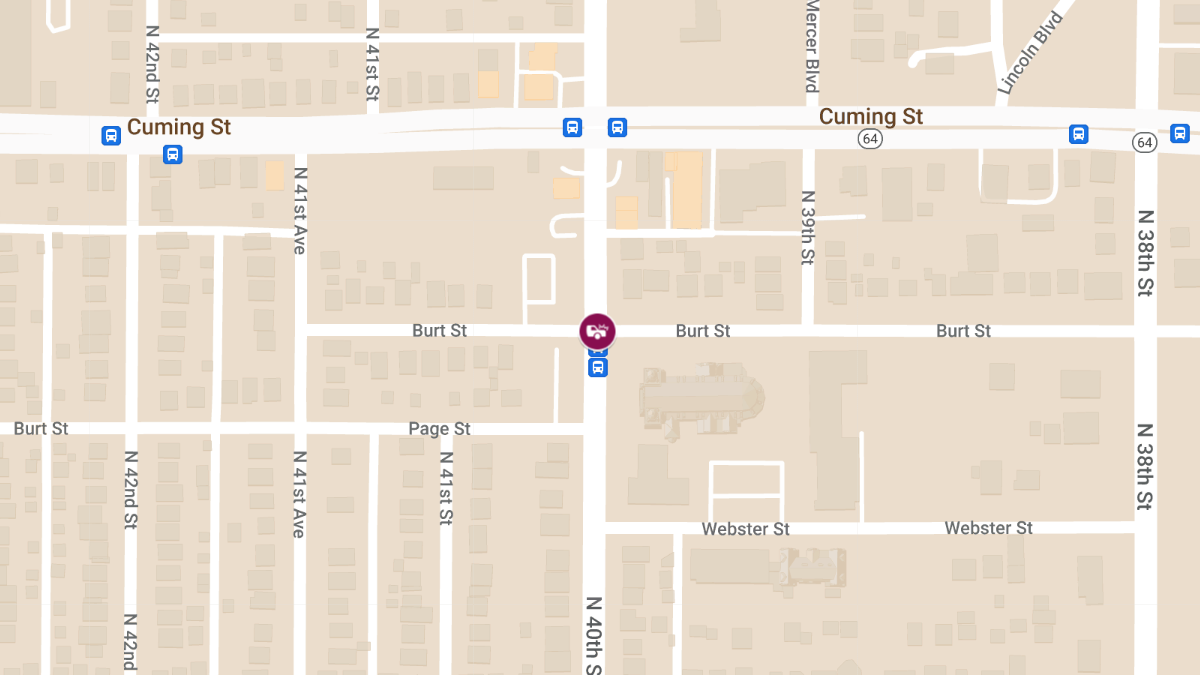 Injury Accident at 40th St & Burt St