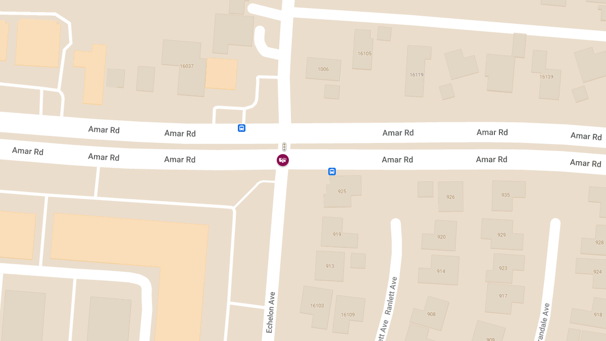 Injury Accident at Amar Rd and Echelon Ave near City of Industry