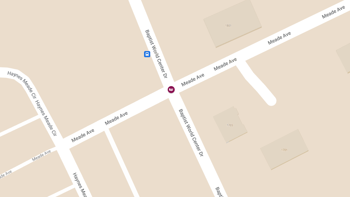 Injury Accident at Baptist World Center Dr & Meade Dr SB