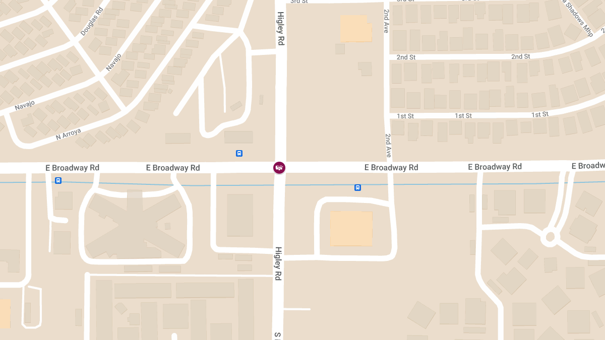 Injury Accident at E Broadway Rd and S Higley Rd