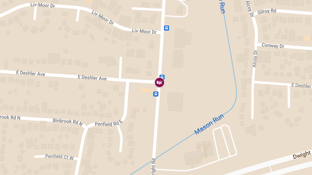 Injury Accident at E Deshler Ave & Courtright Rd