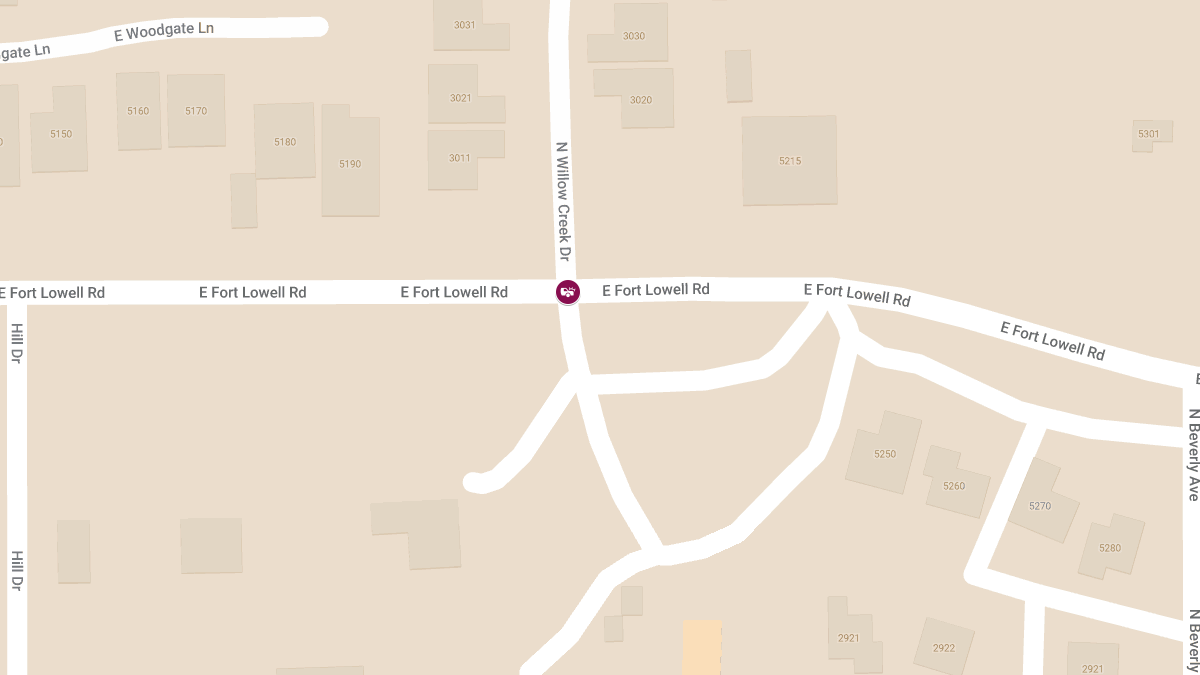 Injury Accident at E Fort Lowell Rd & N Willow Creek Dr