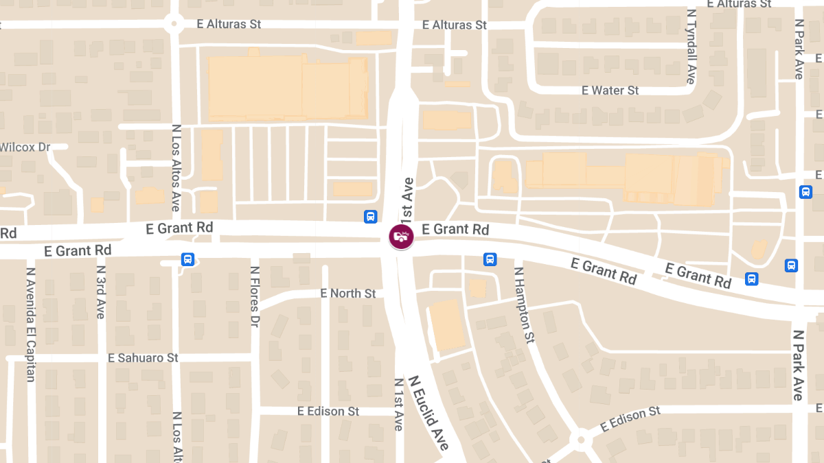 Injury Accident at E Grant Rd and N 1st Ave