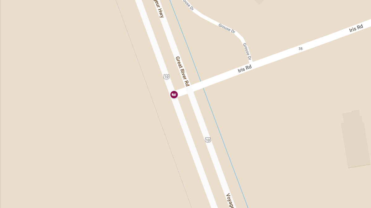 Injury Accident at Eastbound Hwy 10 & Iris Rd