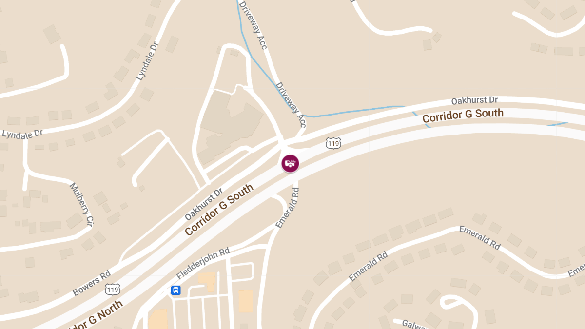 Injury Accident at Emerald Rd & Corridor G N