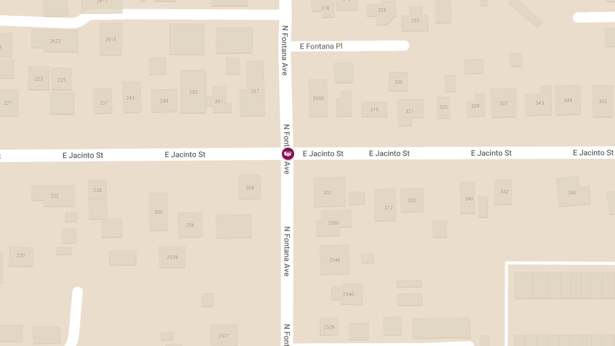 Injury Accident at Fontana Ave & Jacinto St