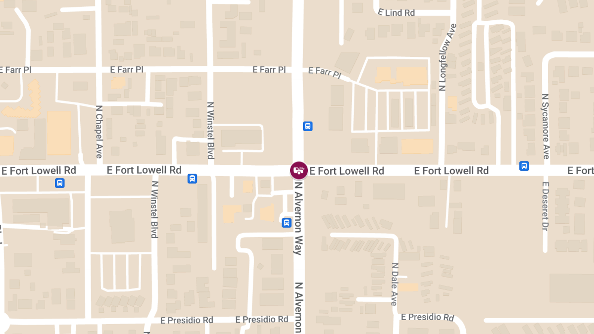 Injury Accident at Ft Lowell Rd & Alvernon Way