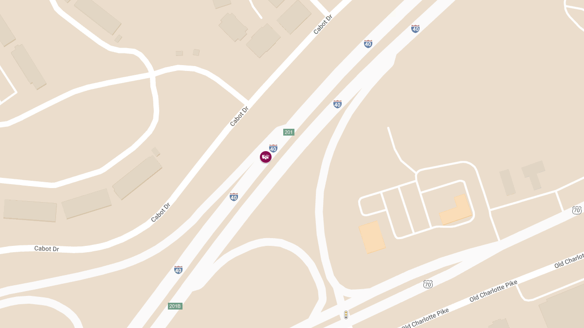 Injury Accident at I-40 E Exit 201A