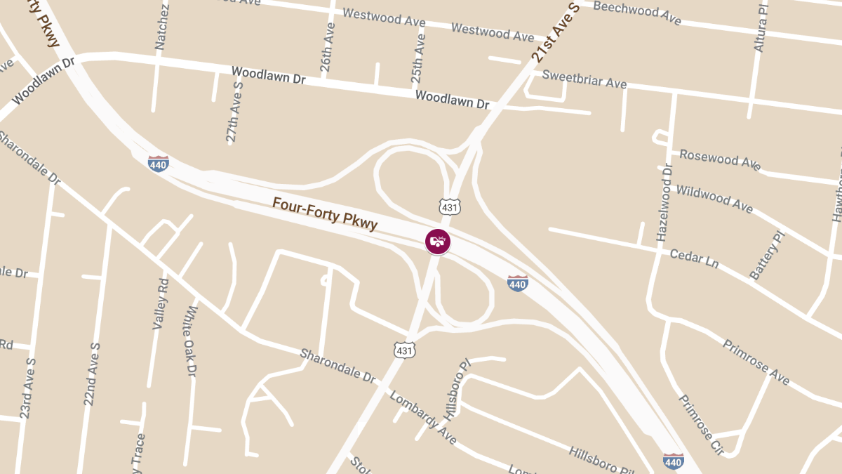 Injury Accident at I440 E & Hillsboro Pike