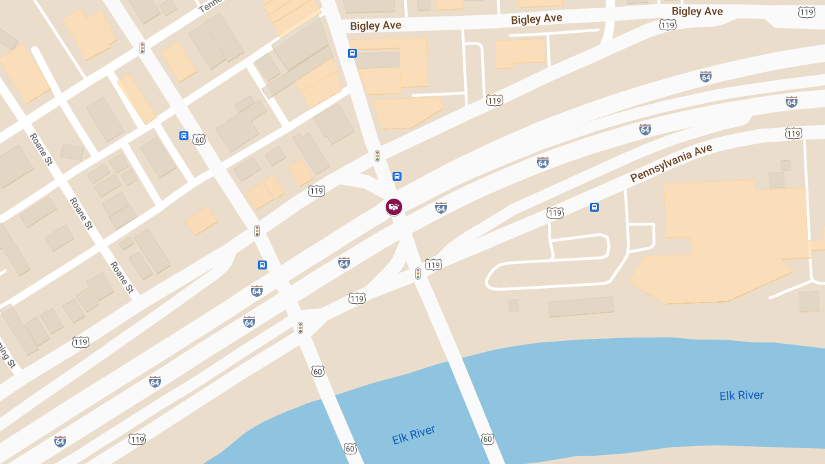 Injury Accident at I64W & Washington St Exit NB