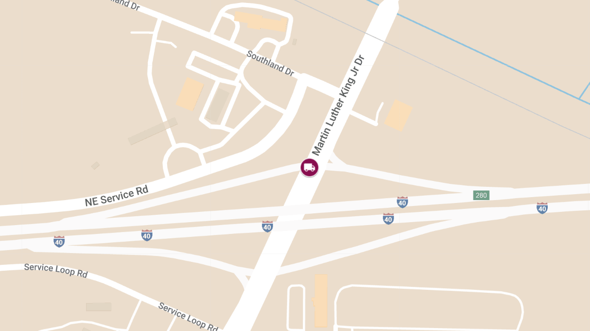 Injury Accident at Love's Truck Stop on Martin Luther King Jr Dr