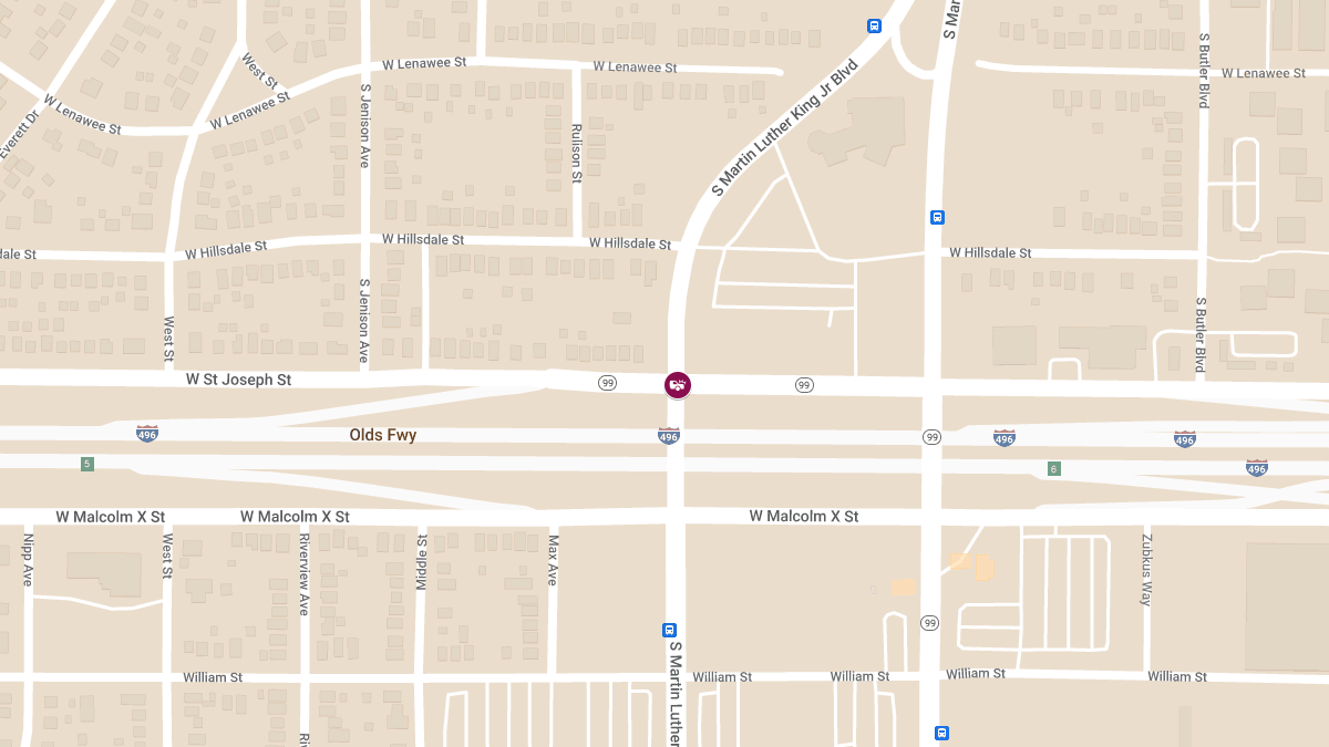 Injury Accident at Martin Luther King Jr Blvd & St Joseph St