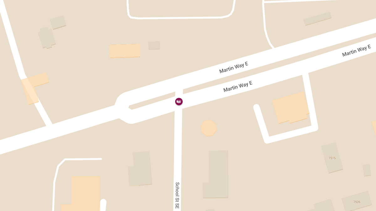 Injury Accident at Martin Way & School St