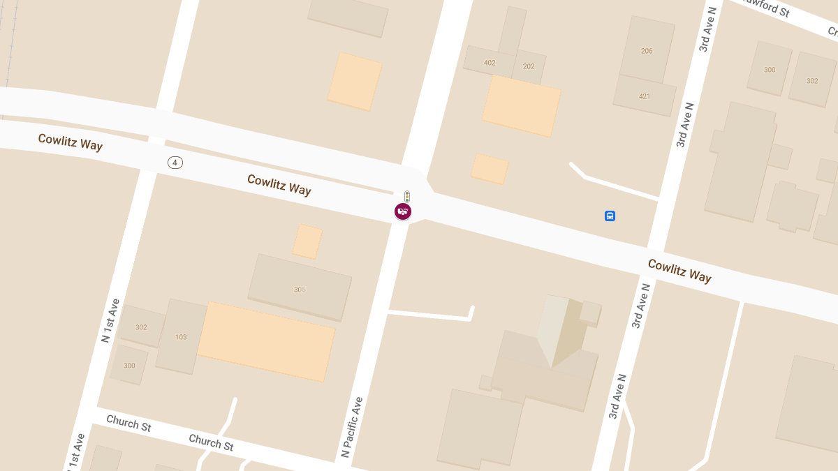 Injury Accident at N Pacific Ave & Cowlitz Way