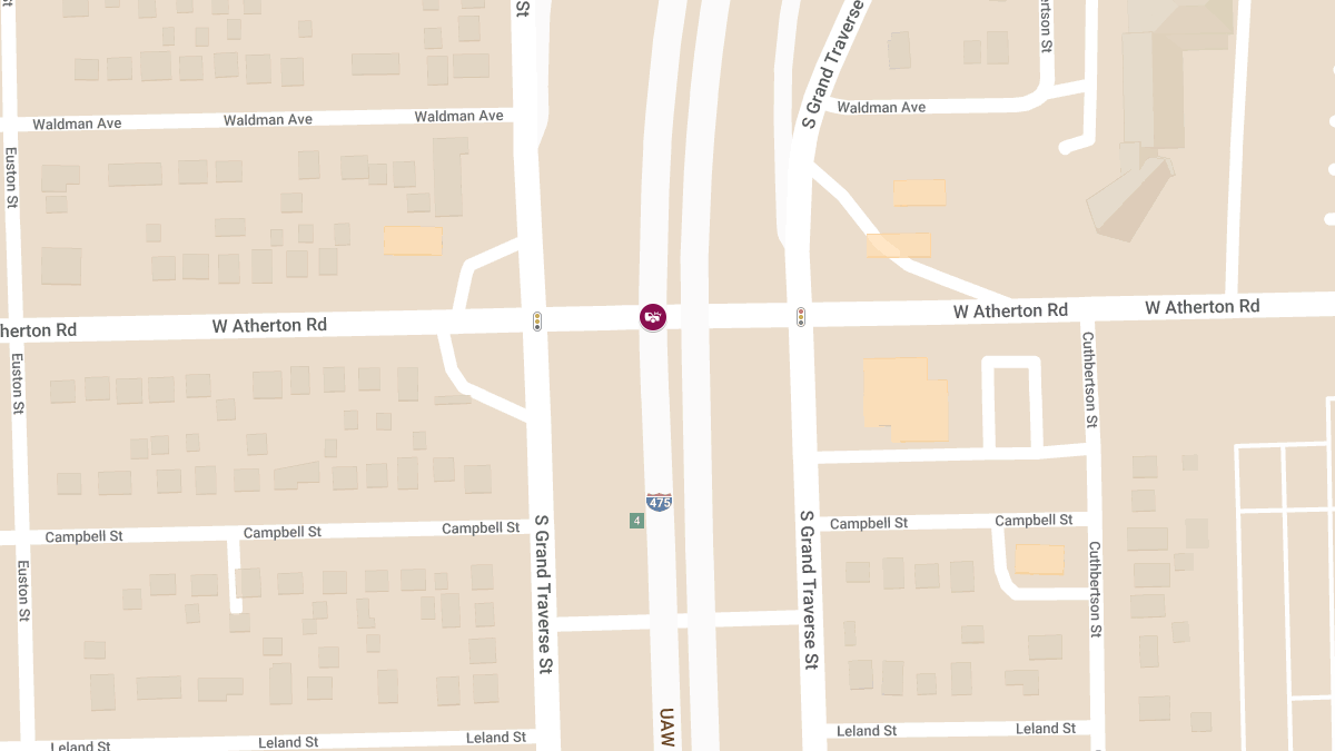 Injury Accident at NB I-475 & W Atherton Rd
