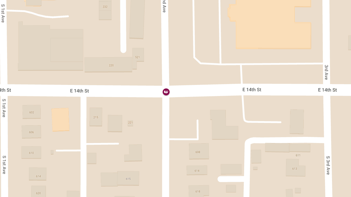 Injury Accident at S 2nd Ave and E 14th St
