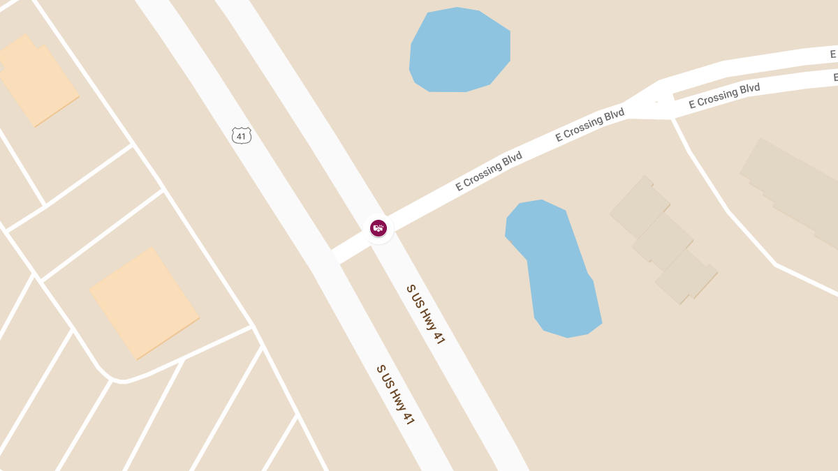 Injury Accident at S 41 and E Crossing Blvd