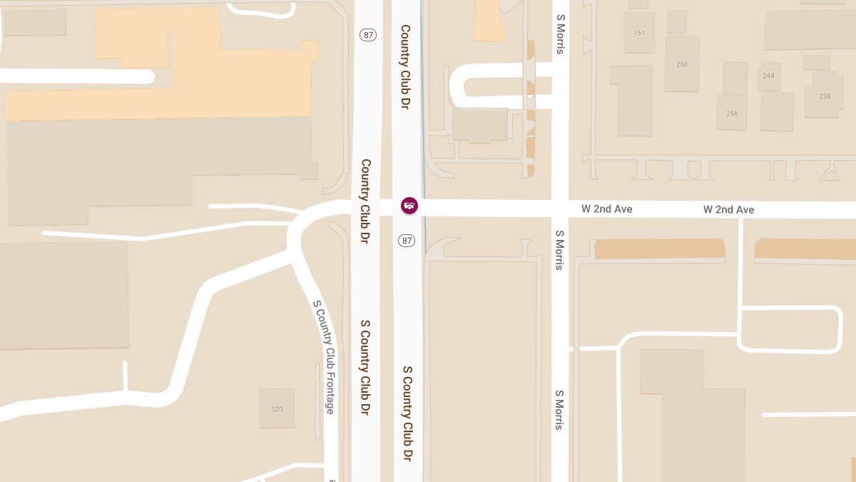Injury Accident at S Country Club Dr & W 2nd Ave