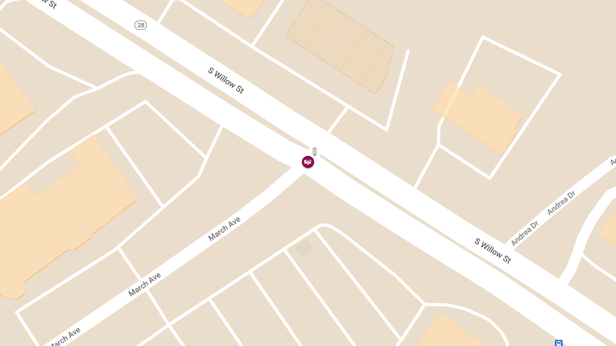 Injury Accident at S Willow St & March Ave