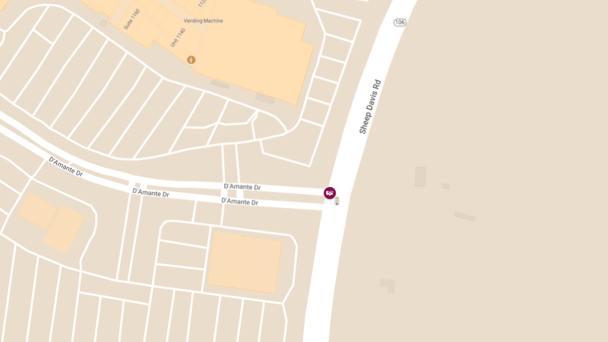 Injury Accident at Sheep Davis Rd & D’Amante Dr