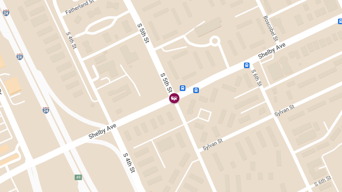 Injury Accident at Shelby Ave and S 5th St