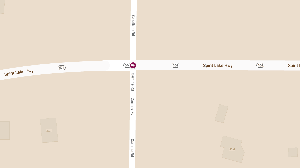 Injury Accident at Spirit Lake Hwy & Carnine Rd