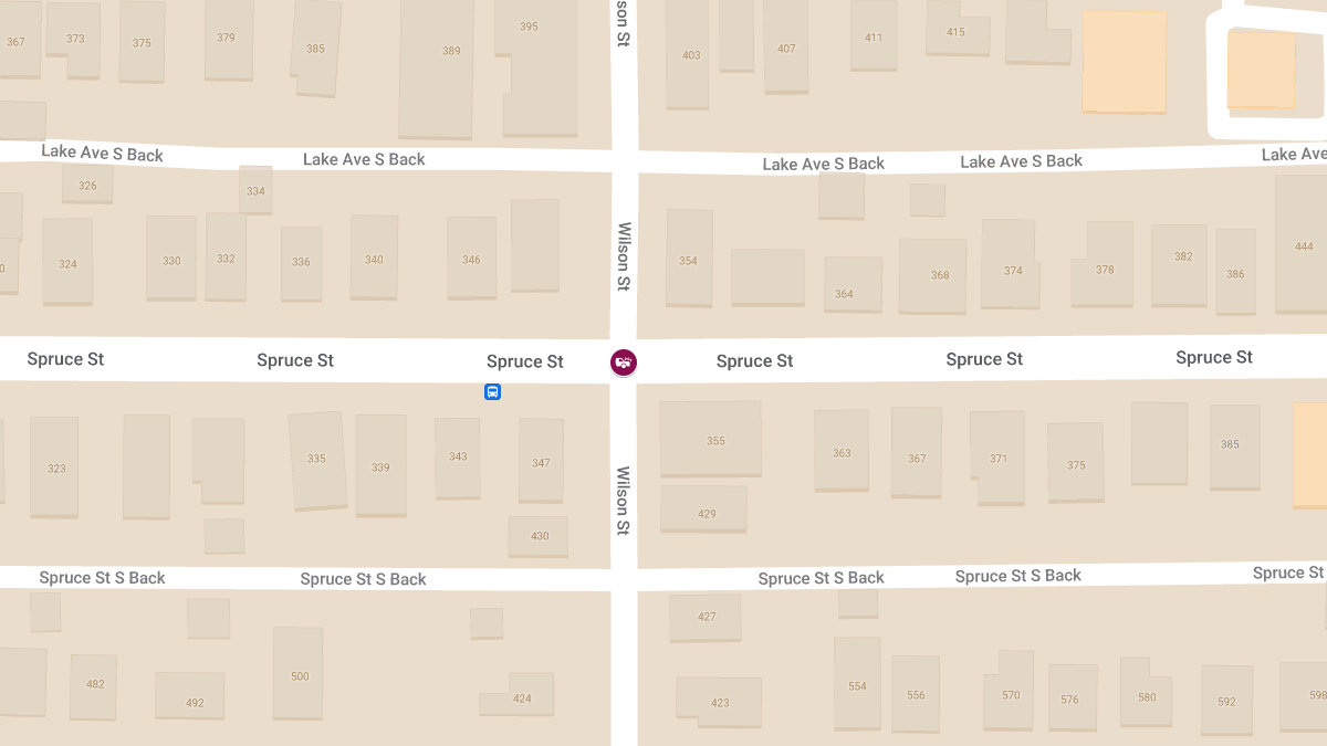 Injury Accident at Spruce St & Wilson St
