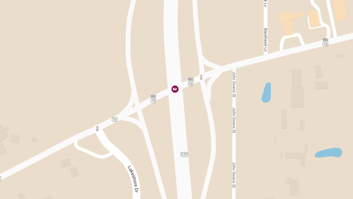 Injury Accident at U.S. Highway 270 & U.S. Highway 70