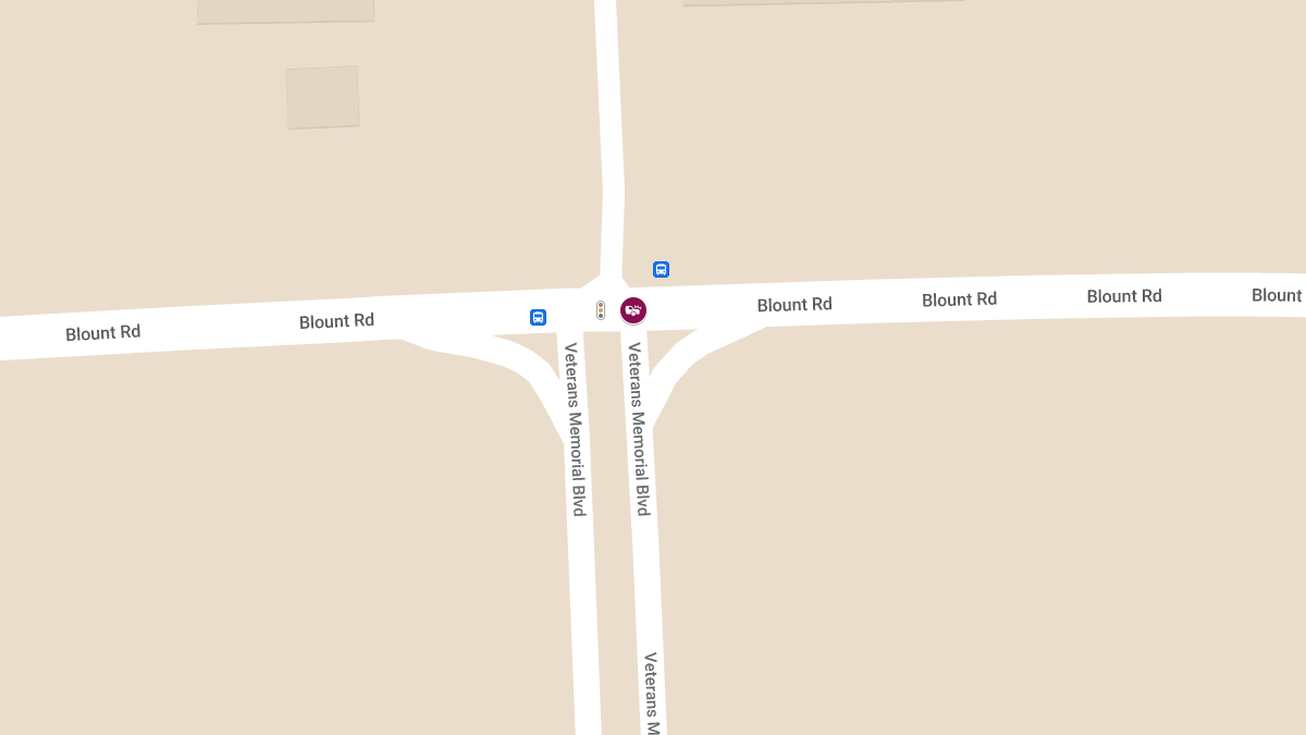 Injury Accident at Veterans Memorial Blvd & Blount Rd