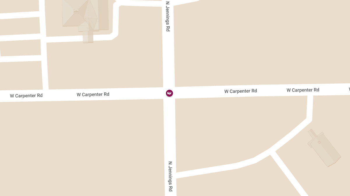 Injury Accident at W Carpenter Rd & N Jennings Rd