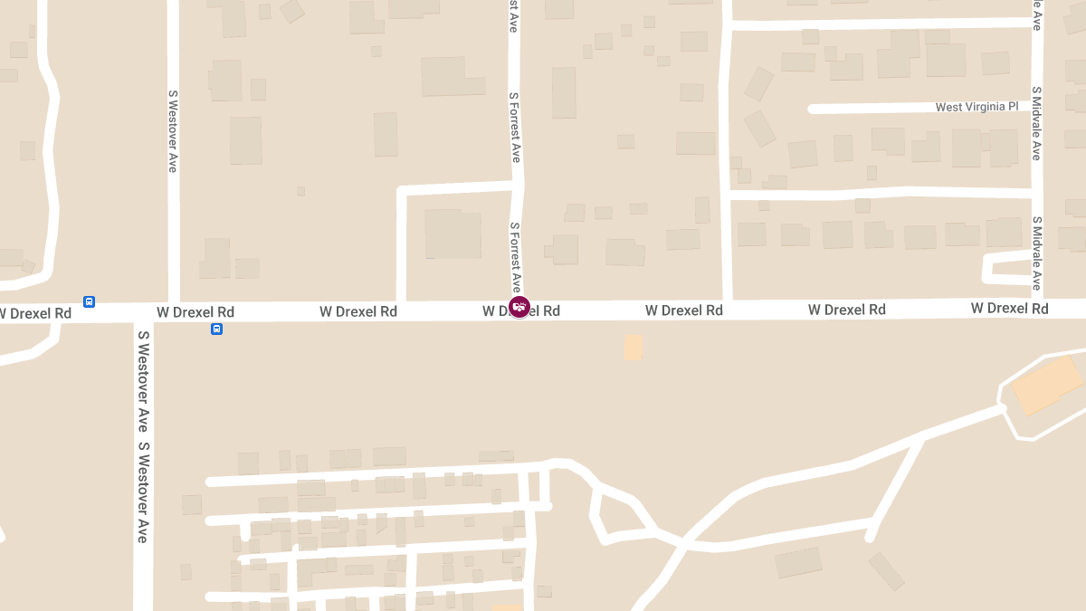 Injury Accident at W Drexel Rd & S Forrest Ave