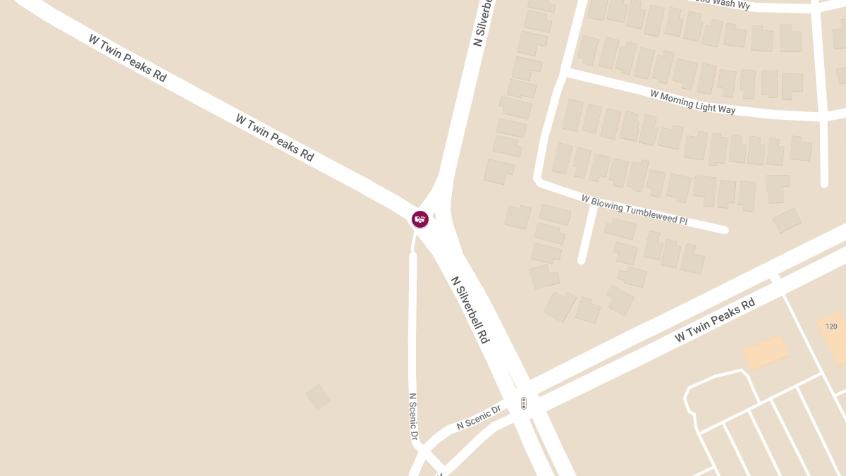 Injury Accident at W Twin Peaks Rd & N Silverbell Rd