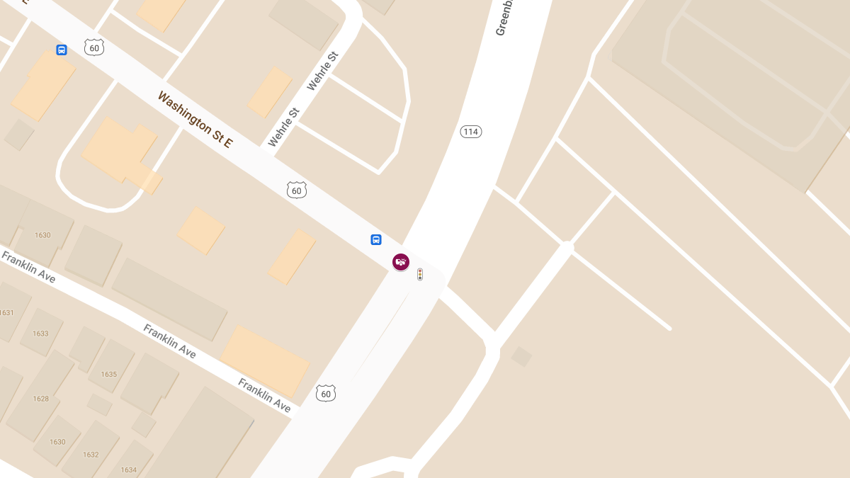 Injury Accident at Washington St E & Greenbrier St