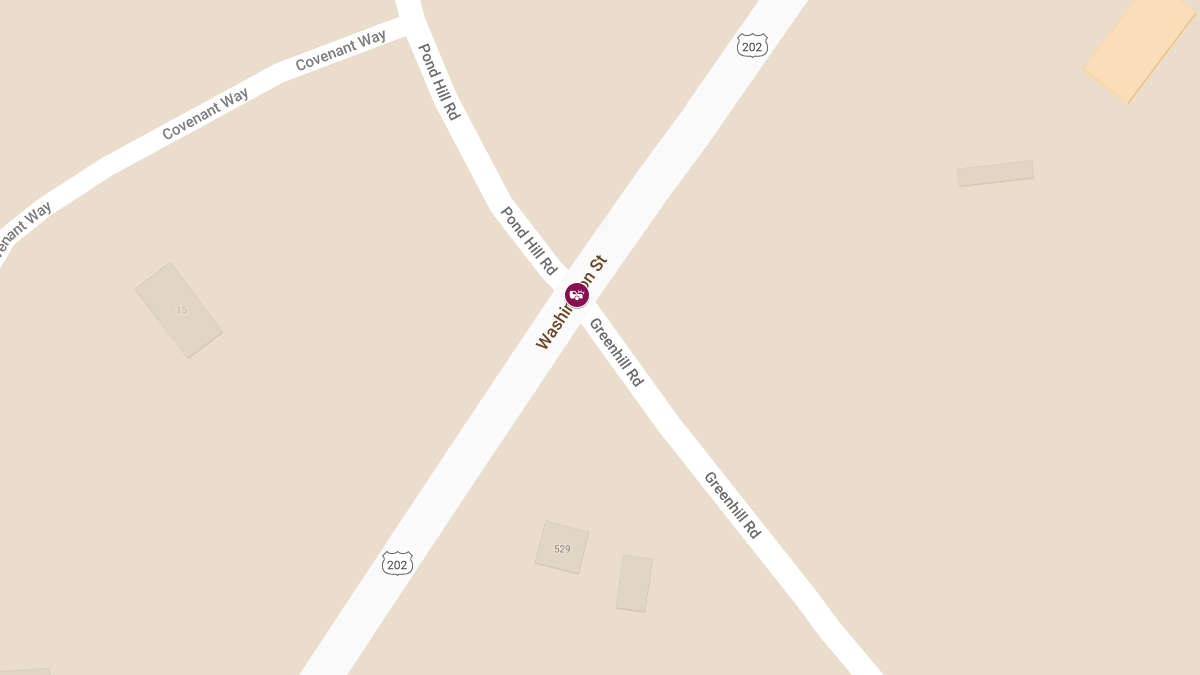 Injury Accident at Washington St (Rte 202) & Greenhill Rd