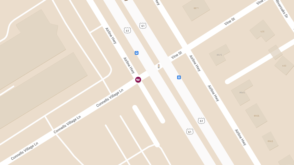 Injury Accident on Airline Hwy at Connells Village Ln
