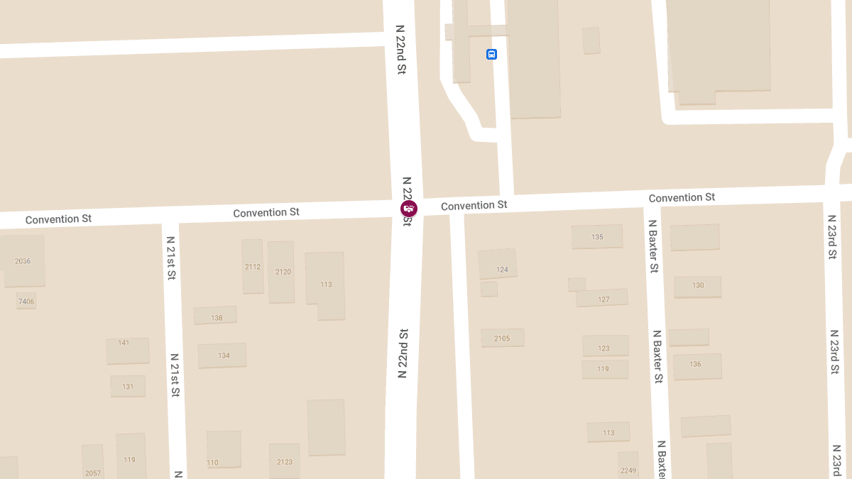 Injury Accident on Convention St at N 22nd St